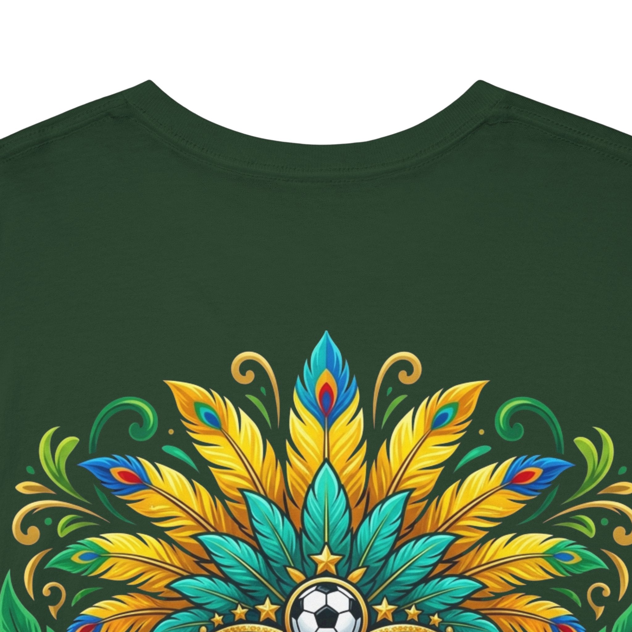 Brazil Carnival Mask Tee | World Cup '26 Soccer Floral Headdress