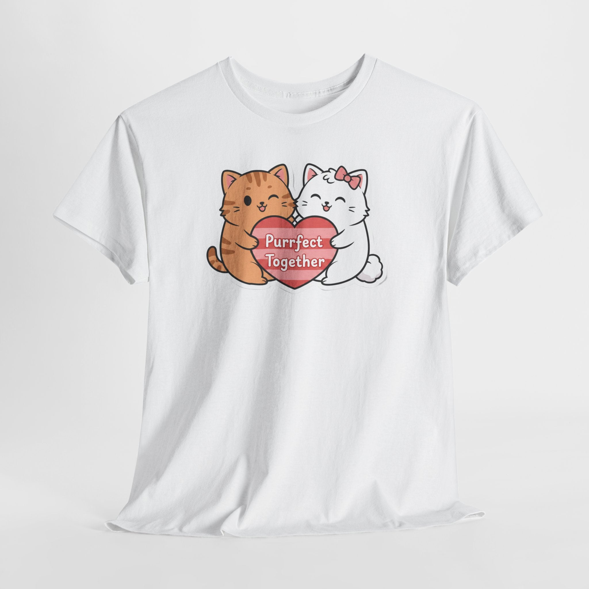 Love & Kittens: Purrfect Together Valentine's Day T-shirt