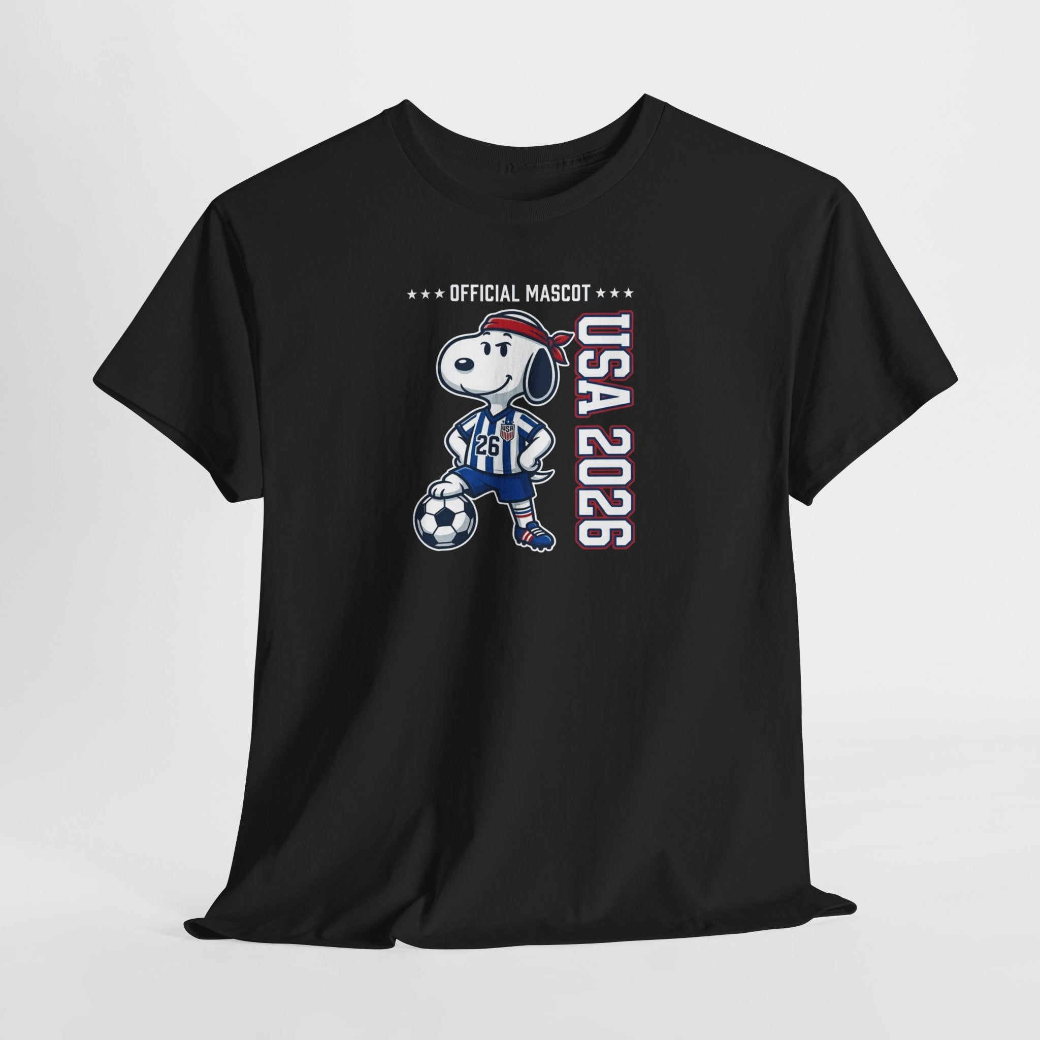 Snoopy Soccer Mascot Tee | USA 2026 Soccer Shirt