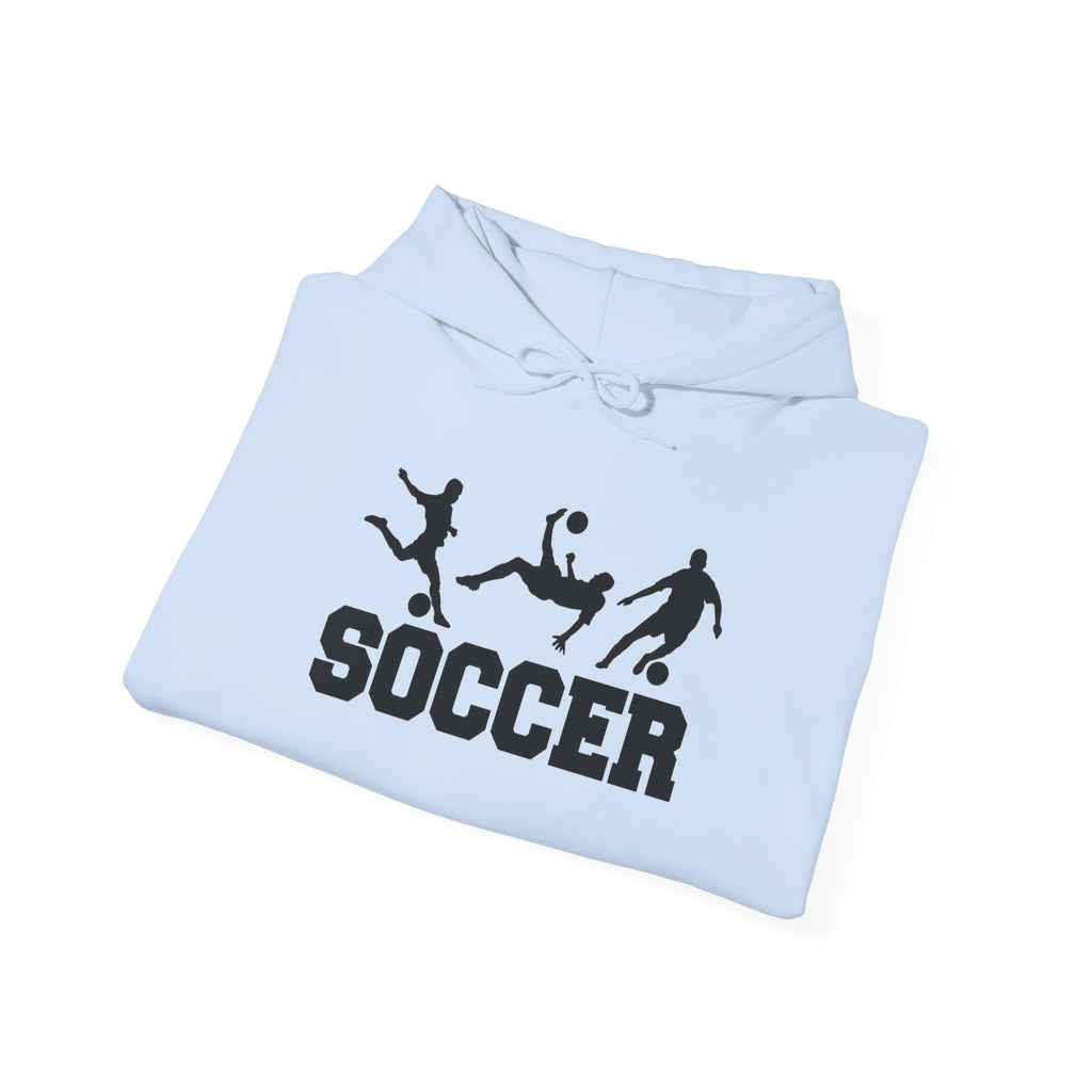 Soccer Silhouette Players Hoodie | Soccer Hooded Sweatshirt