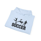 Soccer Silhouette Players Hoodie | Soccer Hooded Sweatshirt