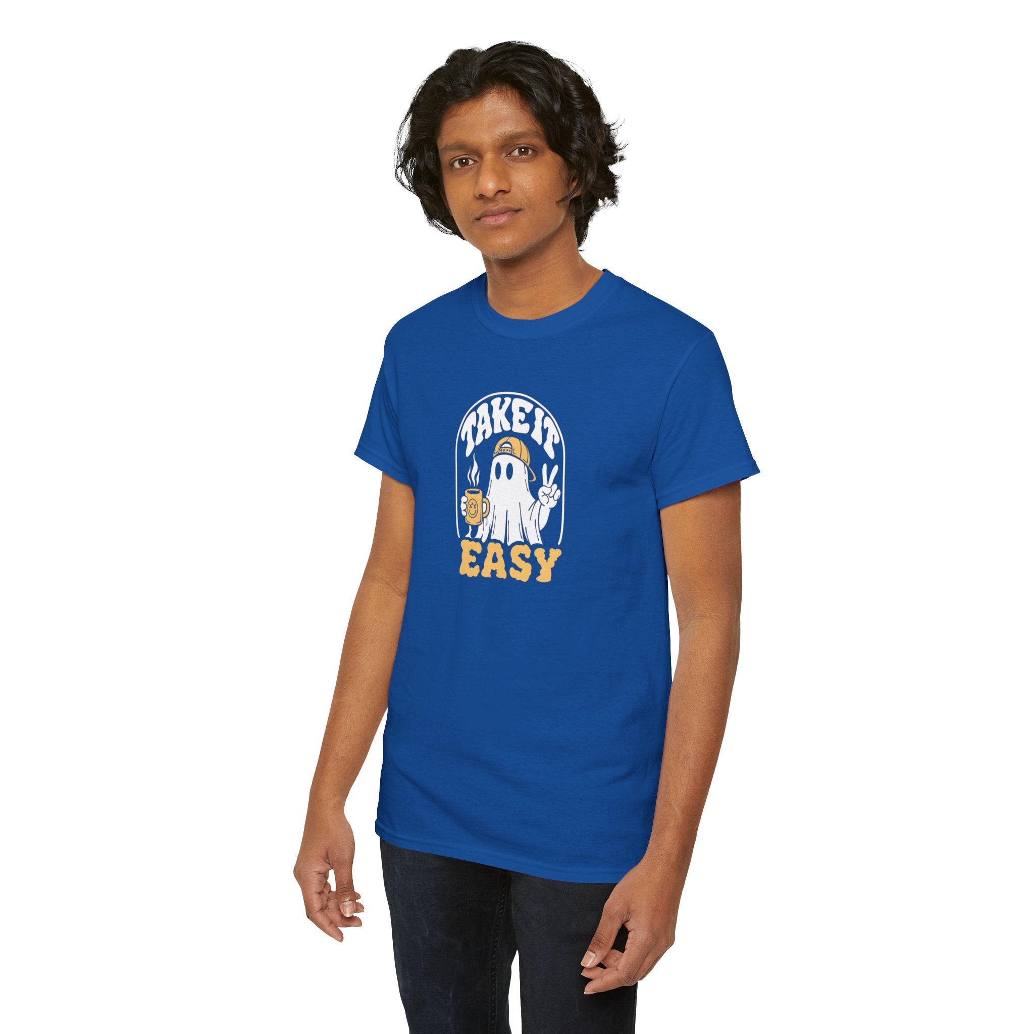 Take It Easy ghost graphic tee | spooky retro vibe