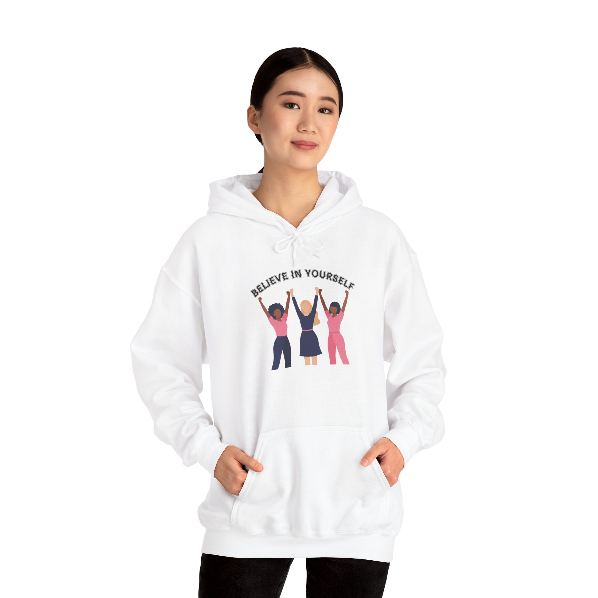 Believe in Yourself Hoodie | Women Empowerment Trio Illustration
