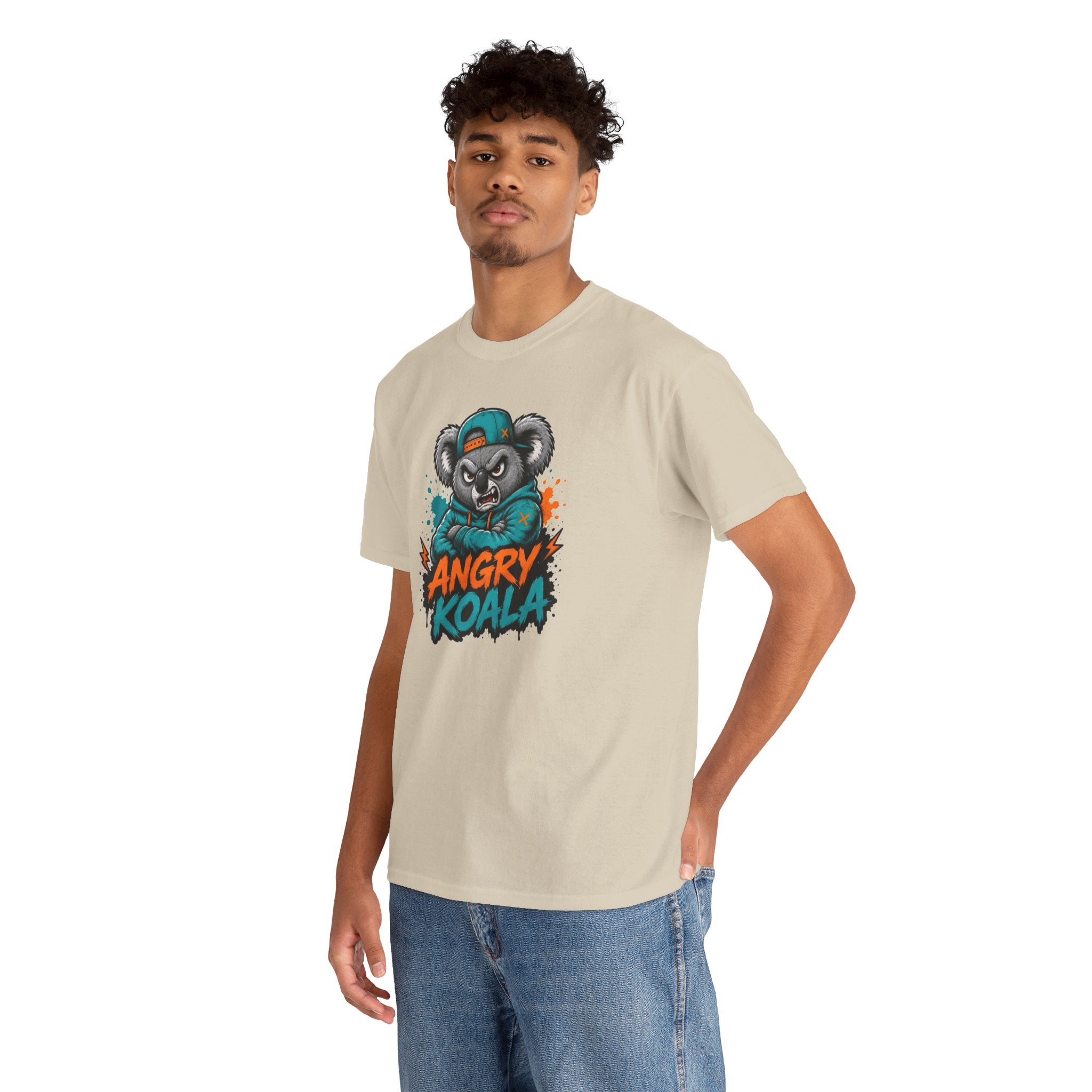 Angry Koala graphic tee | Koala mascot illustration shirt