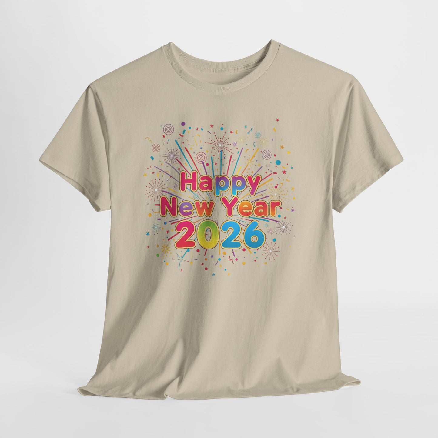 Happy New Year 2026 Unisex Heavy Cotton Tee