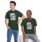 Hands Off My Sack Santa T-Shirt | Funny Christmas Holiday Tee