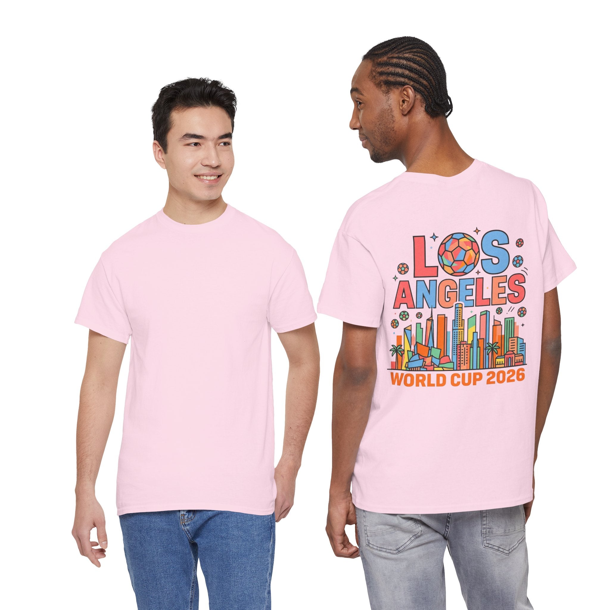Los Angeles Skyline World Cup 2026 Tee | Soccer Ball City Design