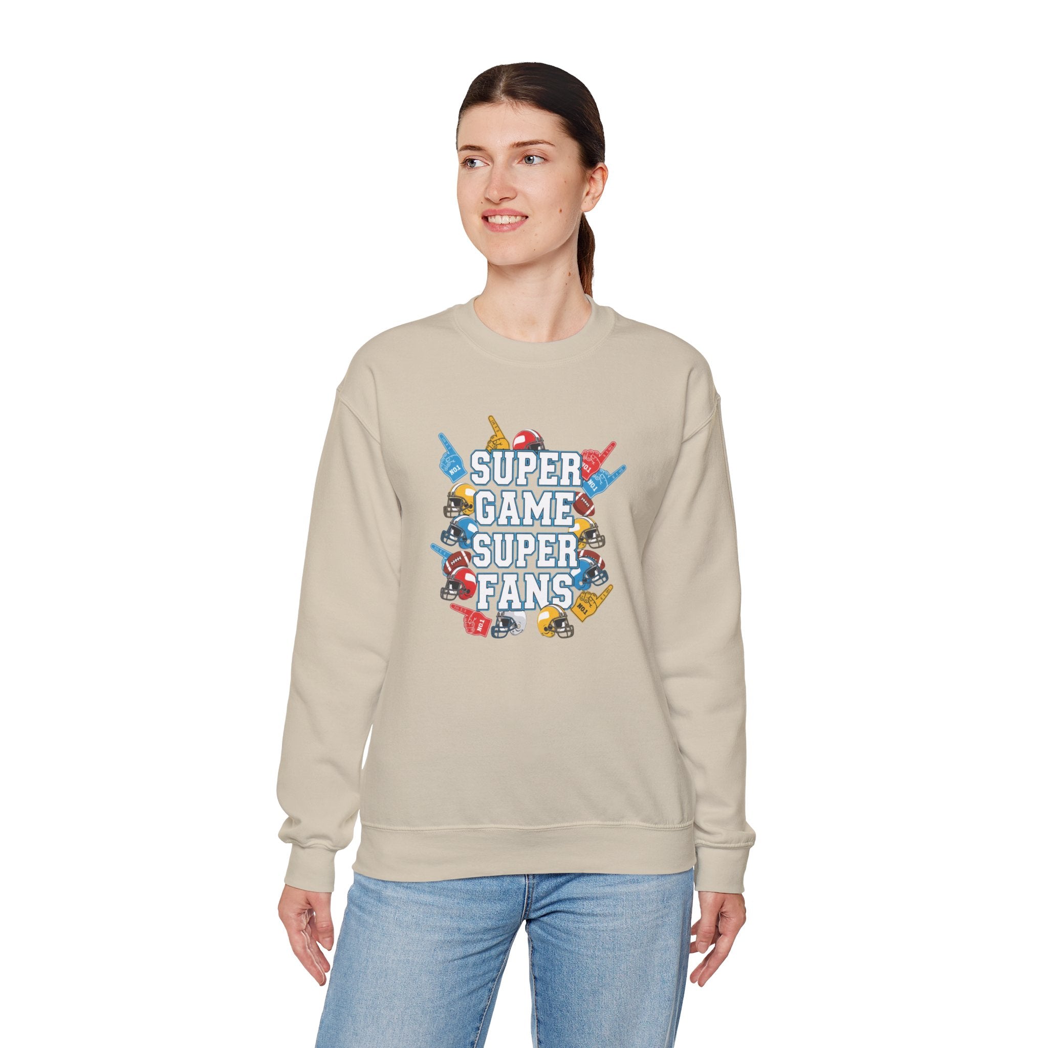 Super Game Super Fans sweatshirt | Video Game Controller Retro Arcade Design