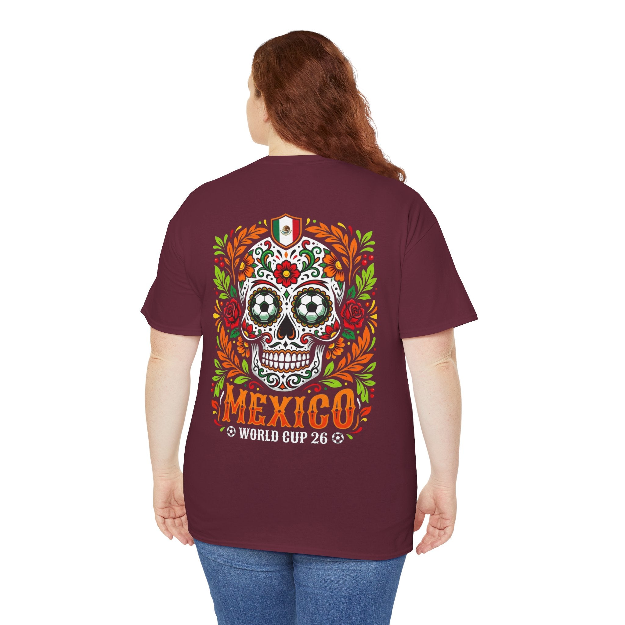 Sugar Skull Mexico World Cup Tee | Day of the Dead Football Shirt