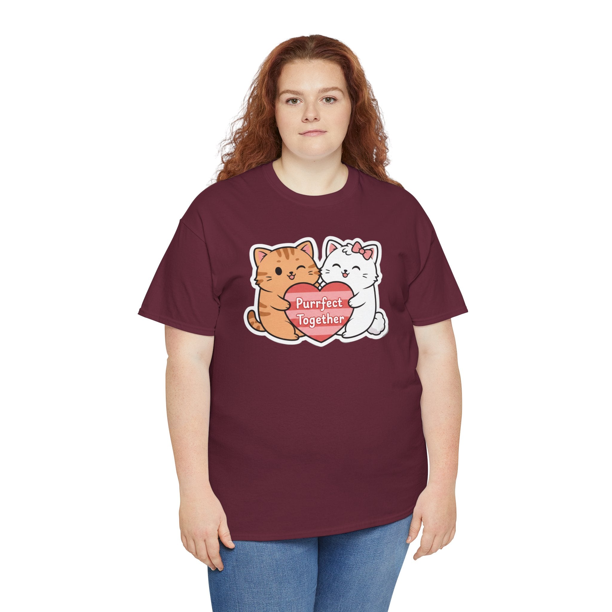 Love & Kittens: Purrfect Together Valentine's Day T-shirt