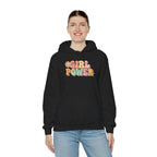 Girl Power retro floral Hoodie | Feminist 70s style sweatshirt