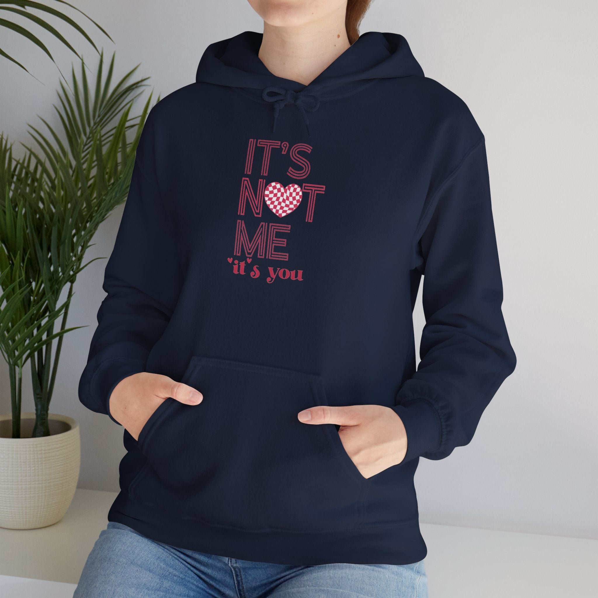 Valentine's Day It's Not Me It's You Hoodie | Heart Graphic Pullover