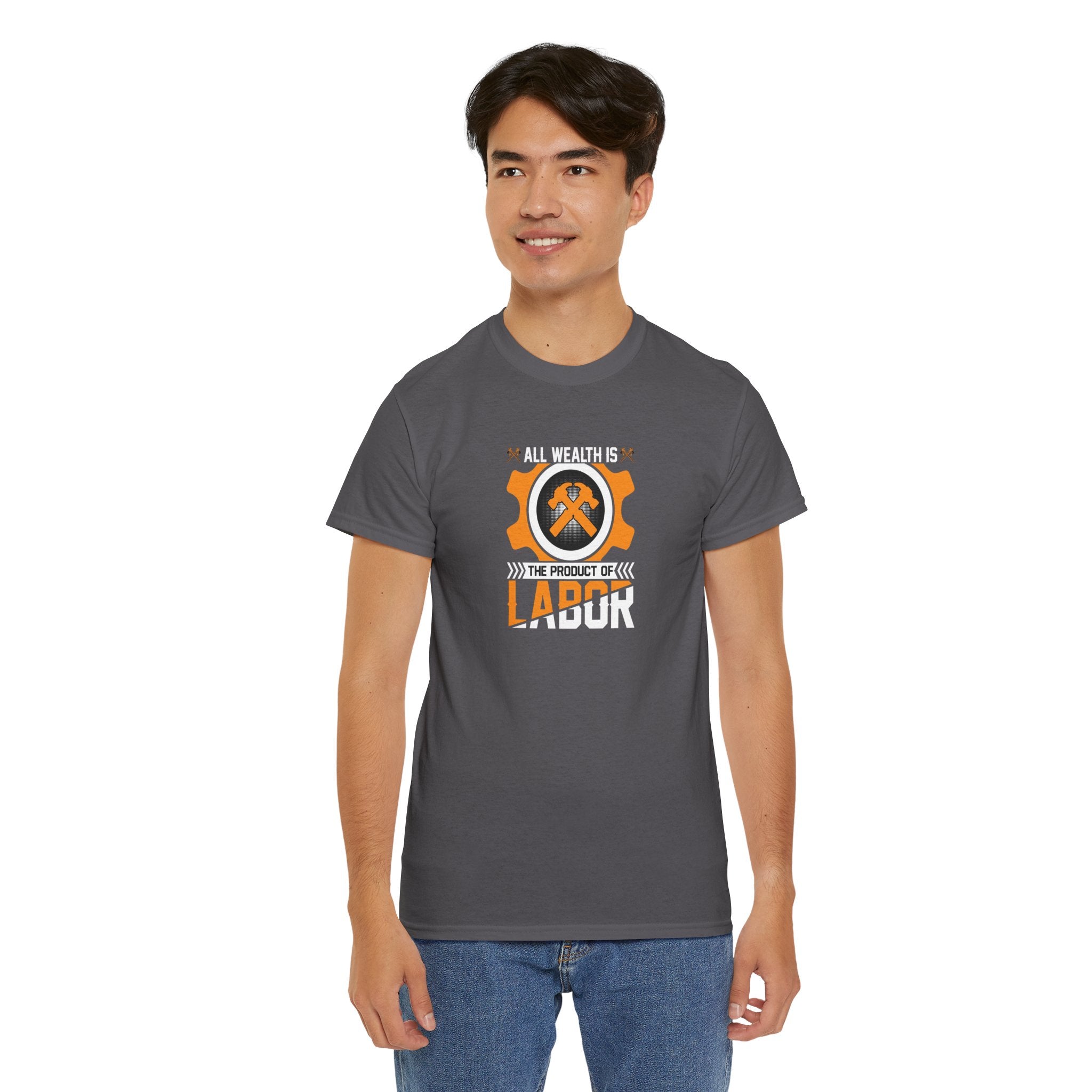 All Wealth Is The Product Of Labor T-Shirt | Mining Tools Graphic Tee