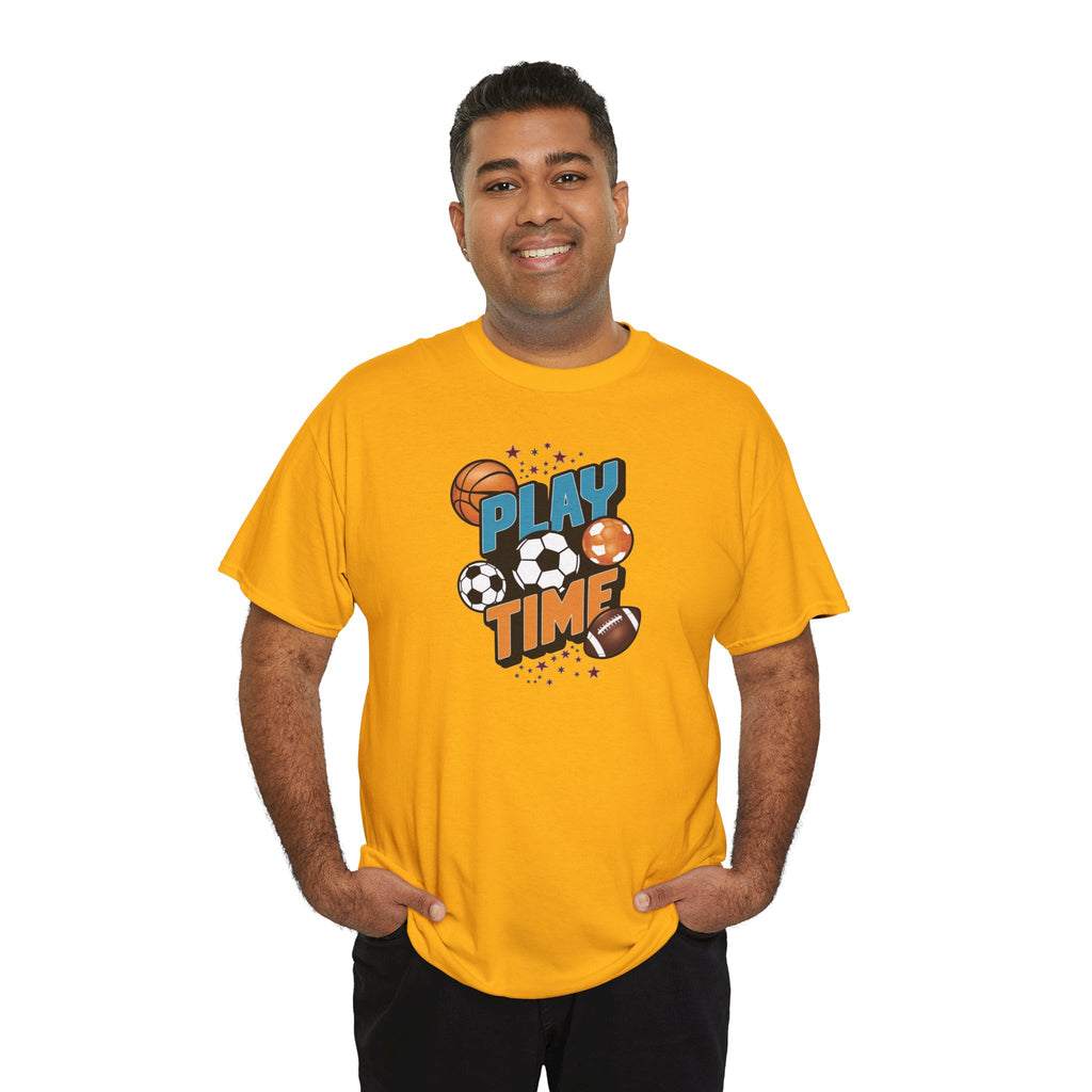Play Time Sports graphic tee | Kids sports balls design