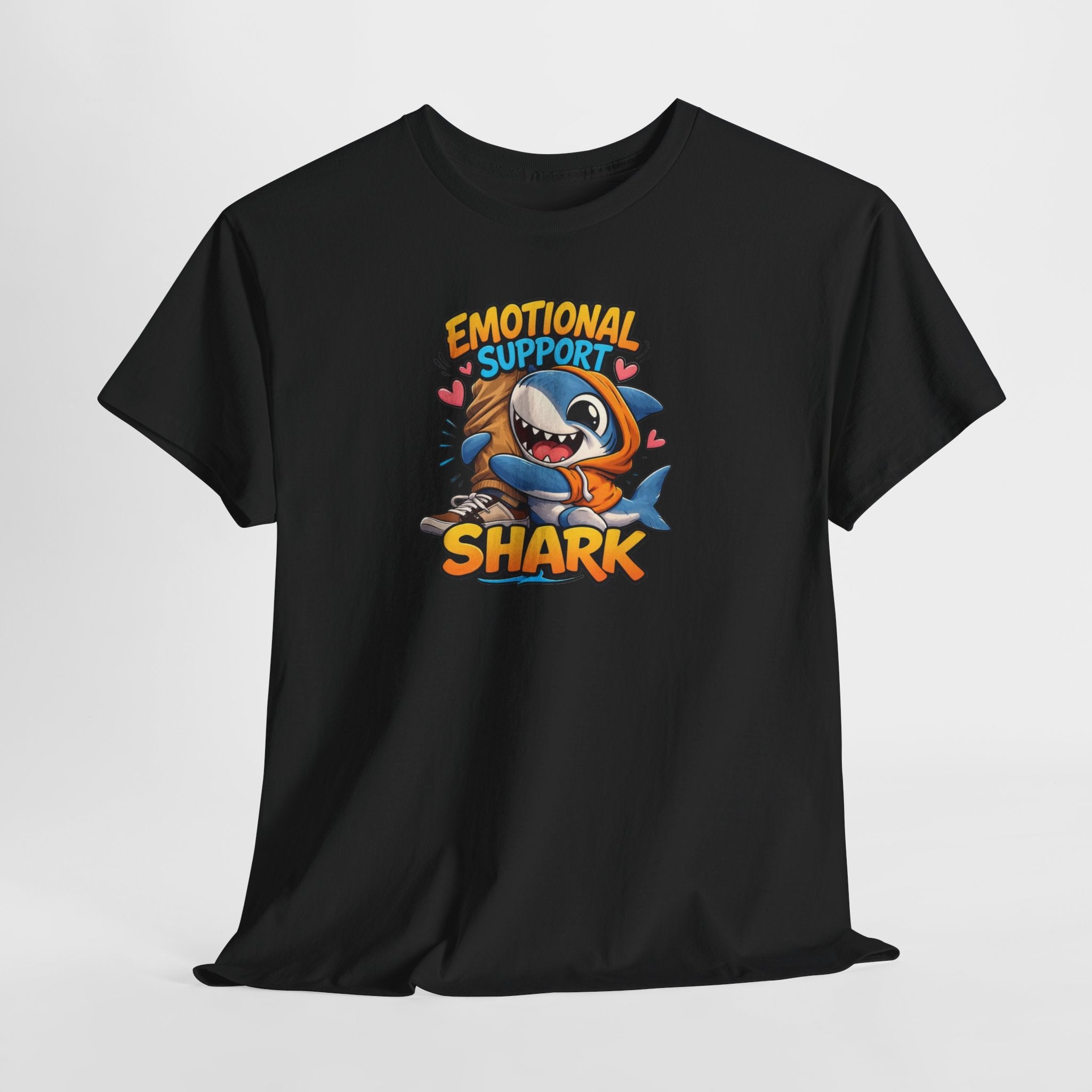 Emotional Support Shark Tee | Cute Cartoon Shark Graphic T-Shirt