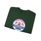Presidents Day Badge Sweatshirt | Patriotic Emblem, Stars & Stripes
