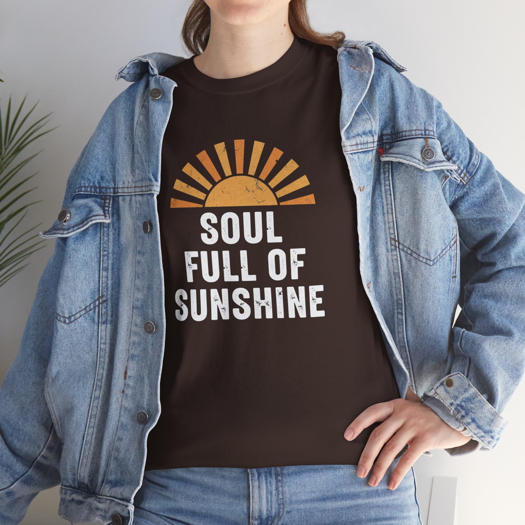 Soul Full of Sunshine T-Shirt | Retro Sunrise Typography