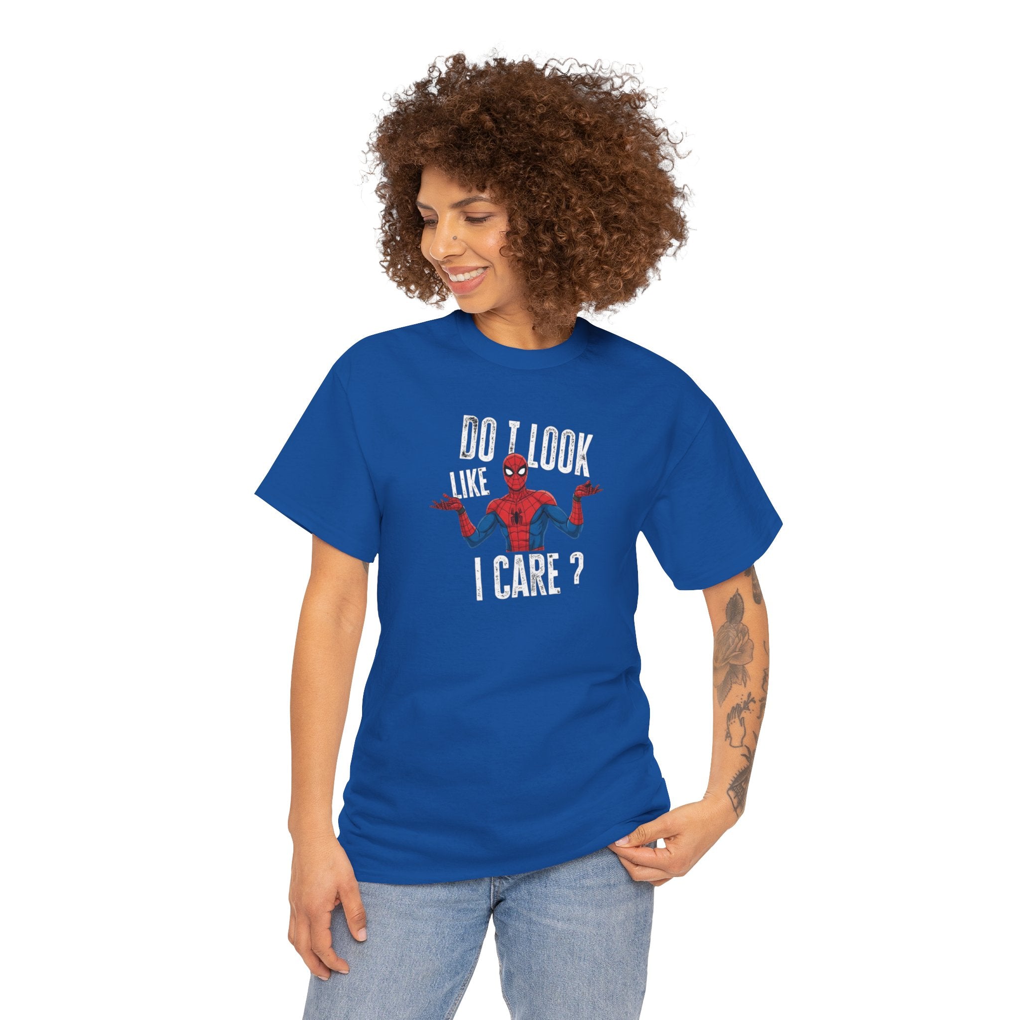 Do I Look Like I Care? Tee | Spider-Man Style Graphic Shirt