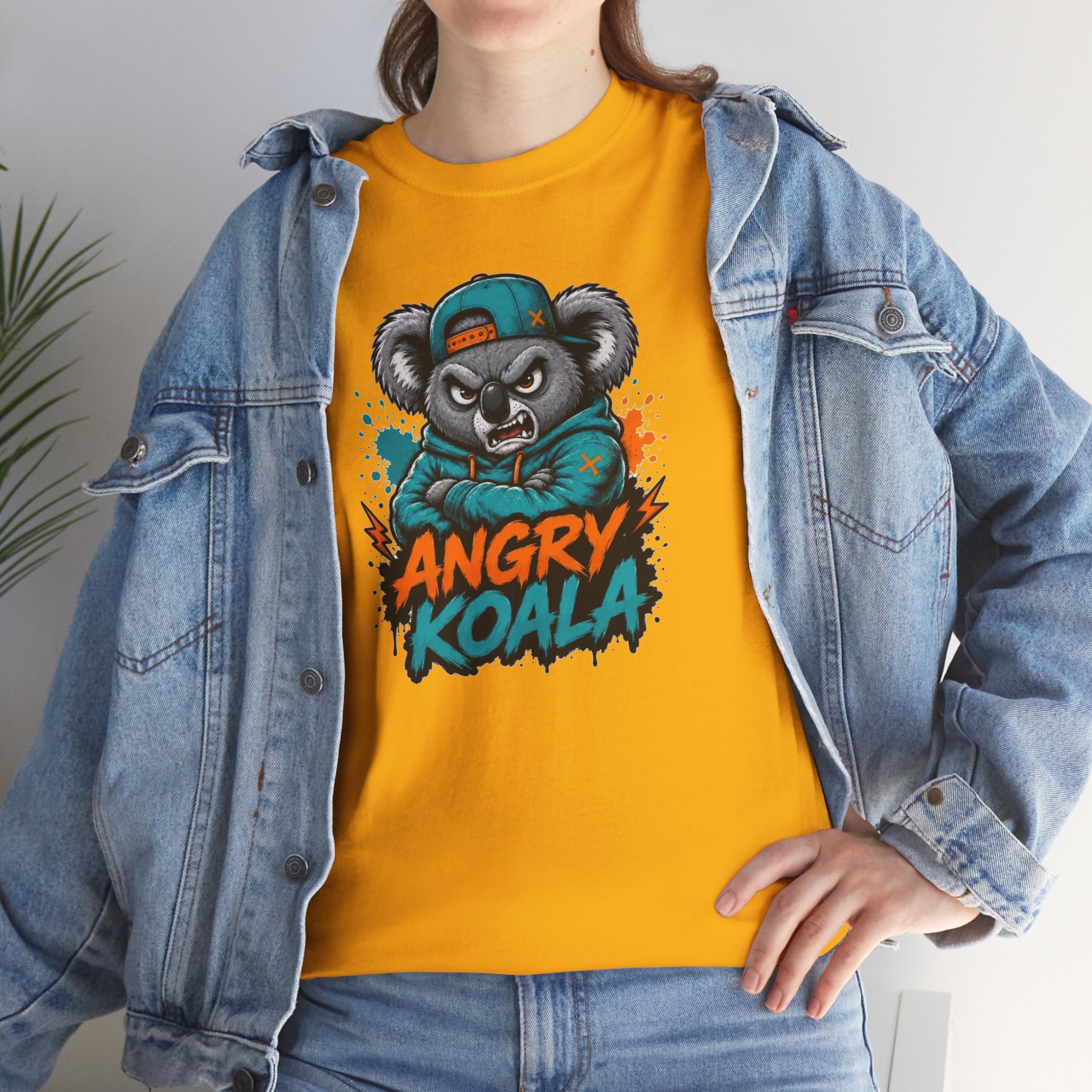 Angry Koala graphic tee | Koala mascot illustration shirt