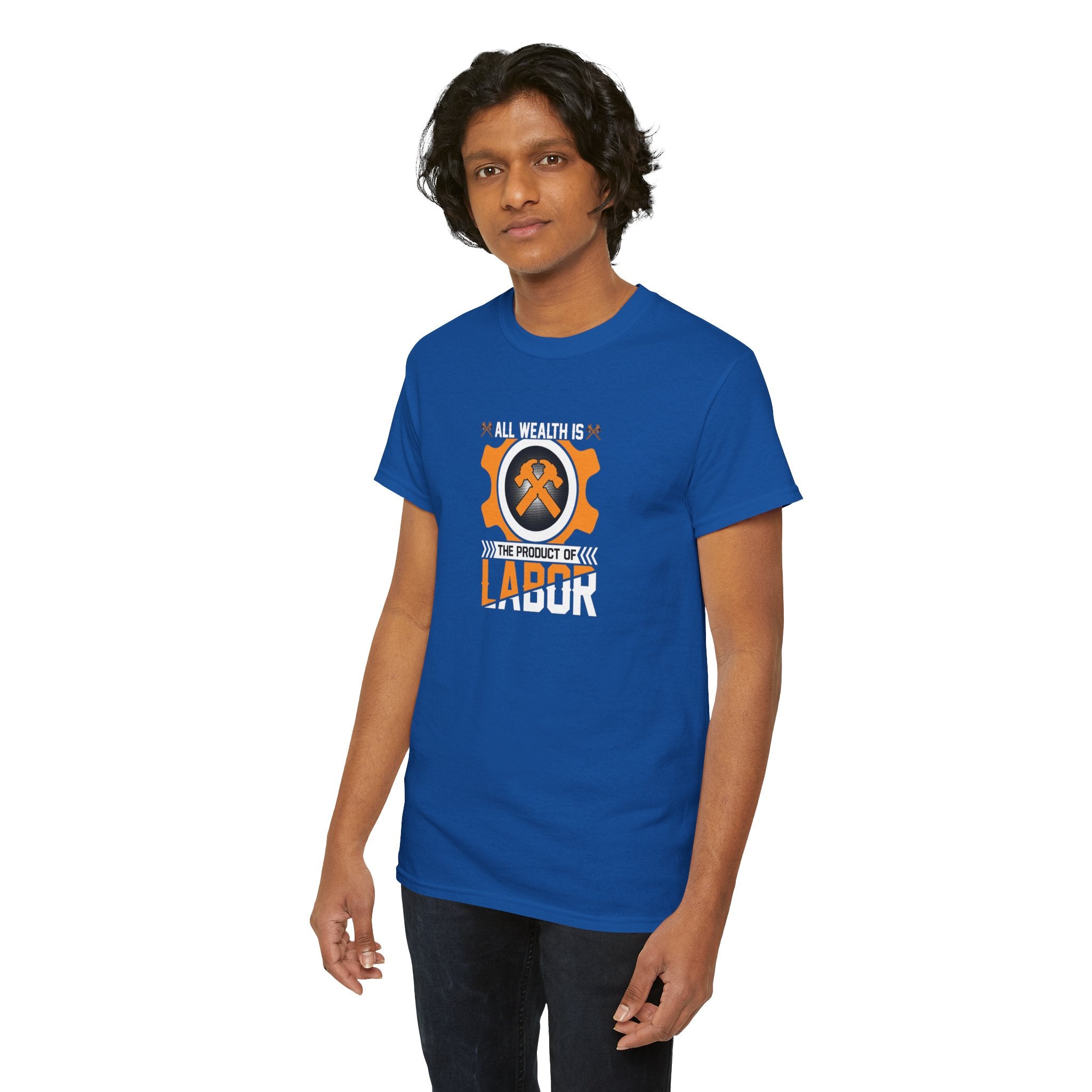 All Wealth Is The Product Of Labor T-Shirt | Mining Tools Graphic Tee