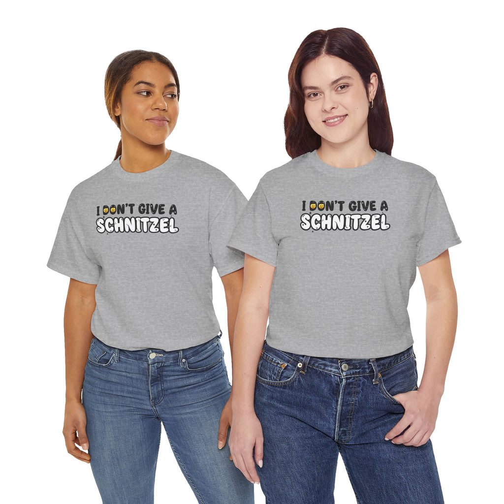 I Don't Give a Schnitzel T-Shirt | Funny Food Phrase Tee