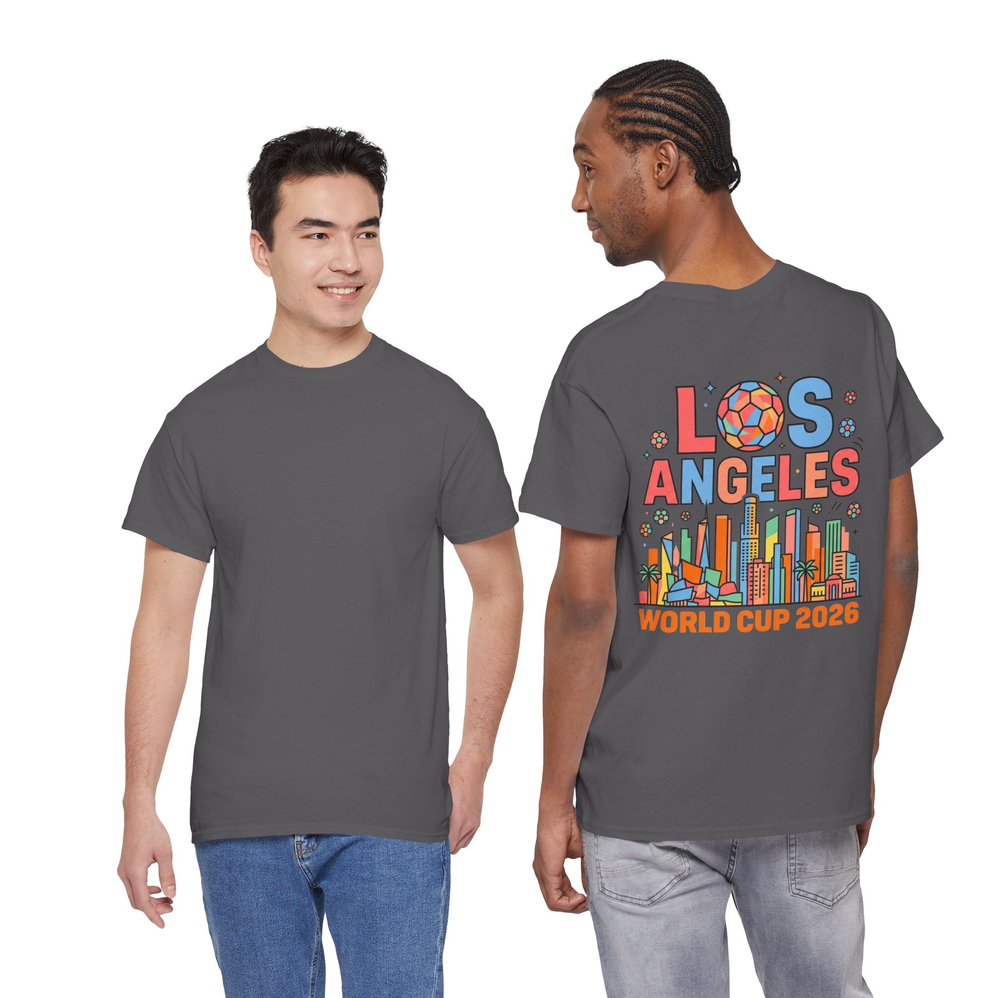 Los Angeles Skyline World Cup 2026 Tee | Soccer Ball City Design