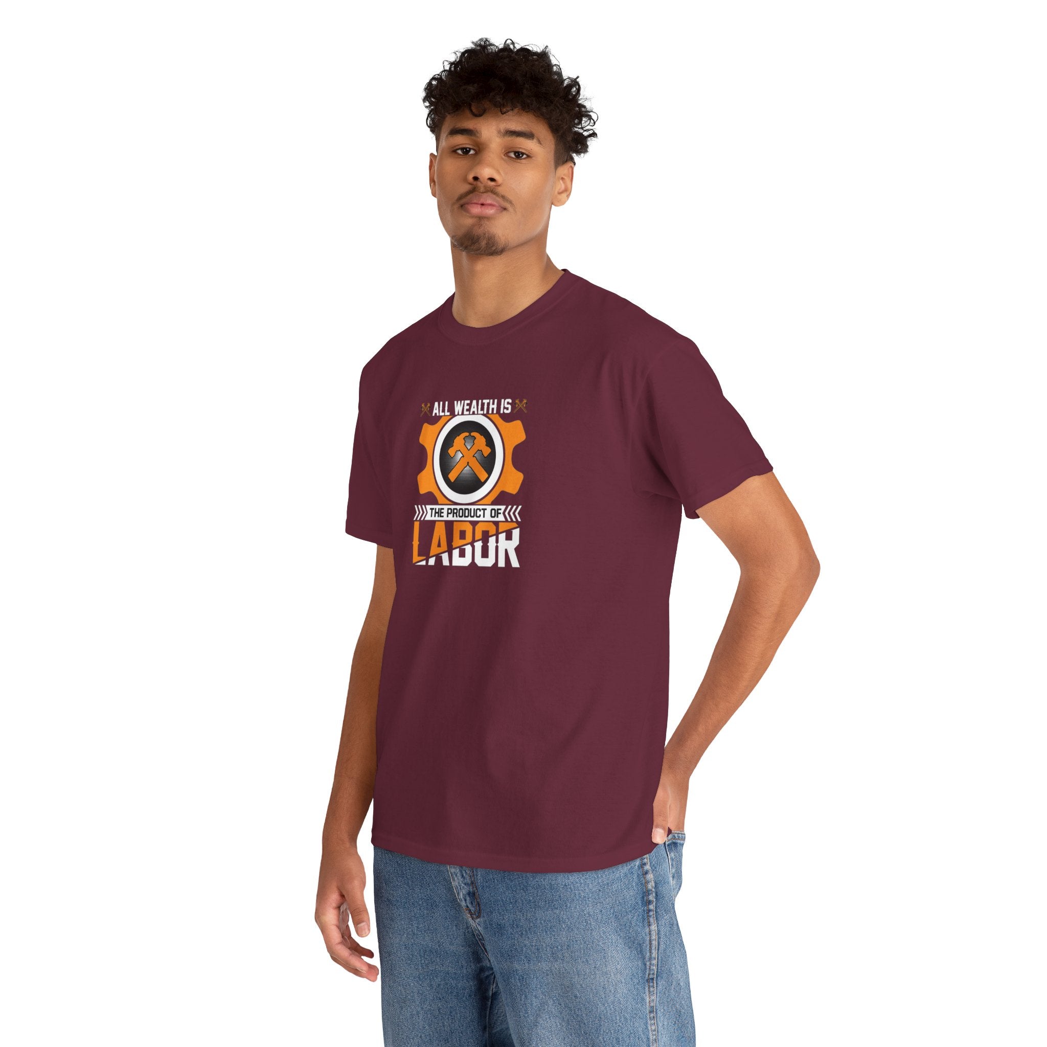 All Wealth Is The Product Of Labor T-Shirt | Mining Tools Graphic Tee
