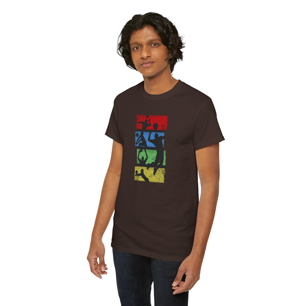 Silhouette Sports Collage T-shirt | Football Soccer