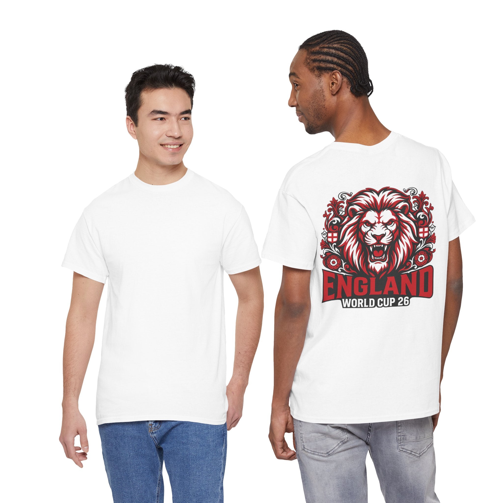 England Lion World Cup 26 T-Shirt | Football Soccer Fan Tee