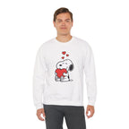 Valentine's Day Snoopy Holding Heart Sweatshirt | Valentine Peanuts Crewneck
