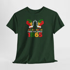 Juneteenth Free-ish Since 1865 T-Shirt | Raised Fists, Broken Chains