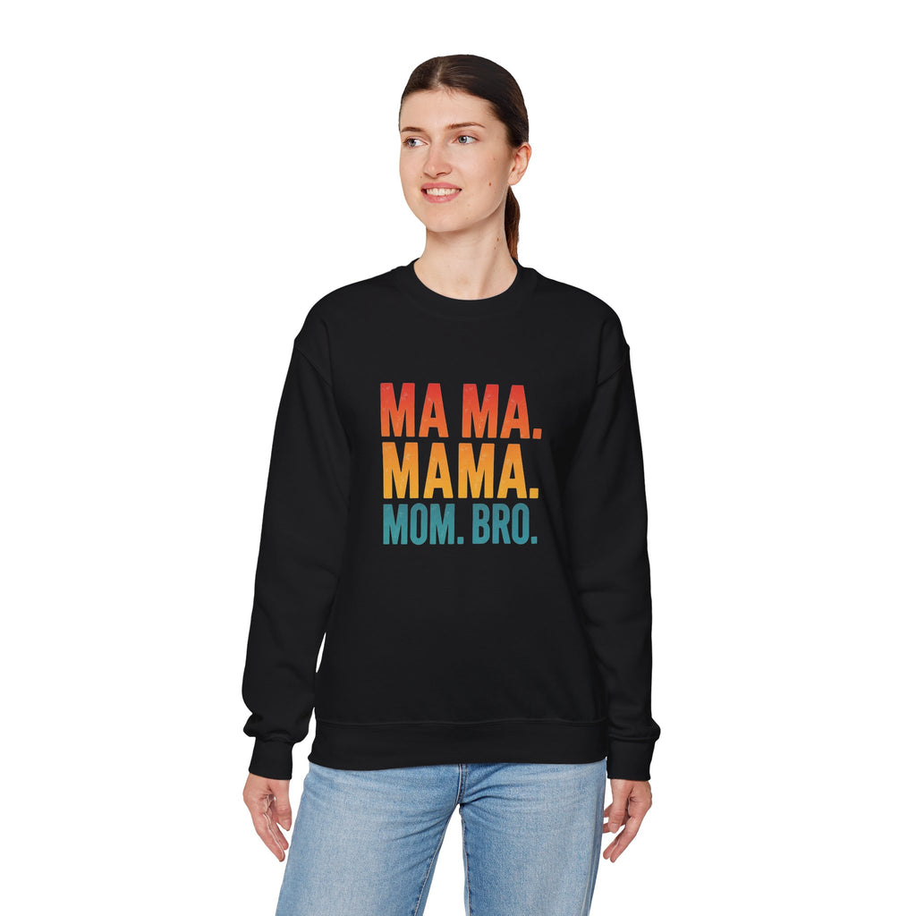 Mama Mama Mom Bro sweatshirt | Mother day Retro stacked text