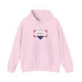 Presidents Day Diamond Flag Hoodie | Patriotic Red White Blue