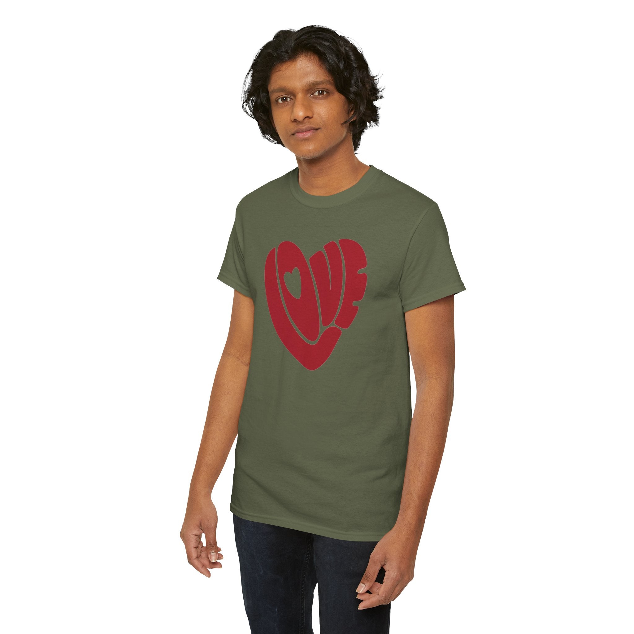 Valentine's Day Retro Love Heart Graphic T-Shirt