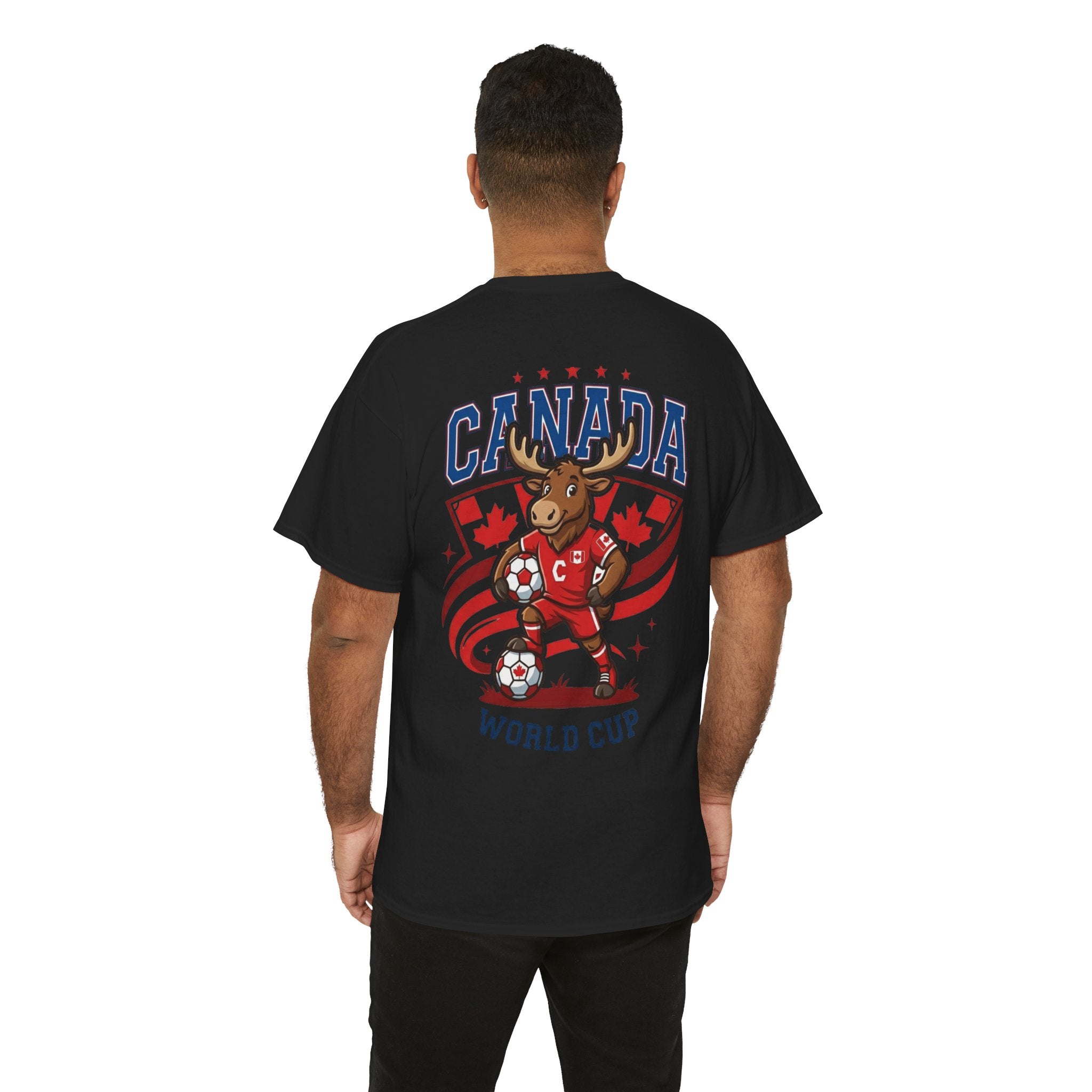 Canada Moose Soccer World Cup Tee | Canadian Flag Football Shirt