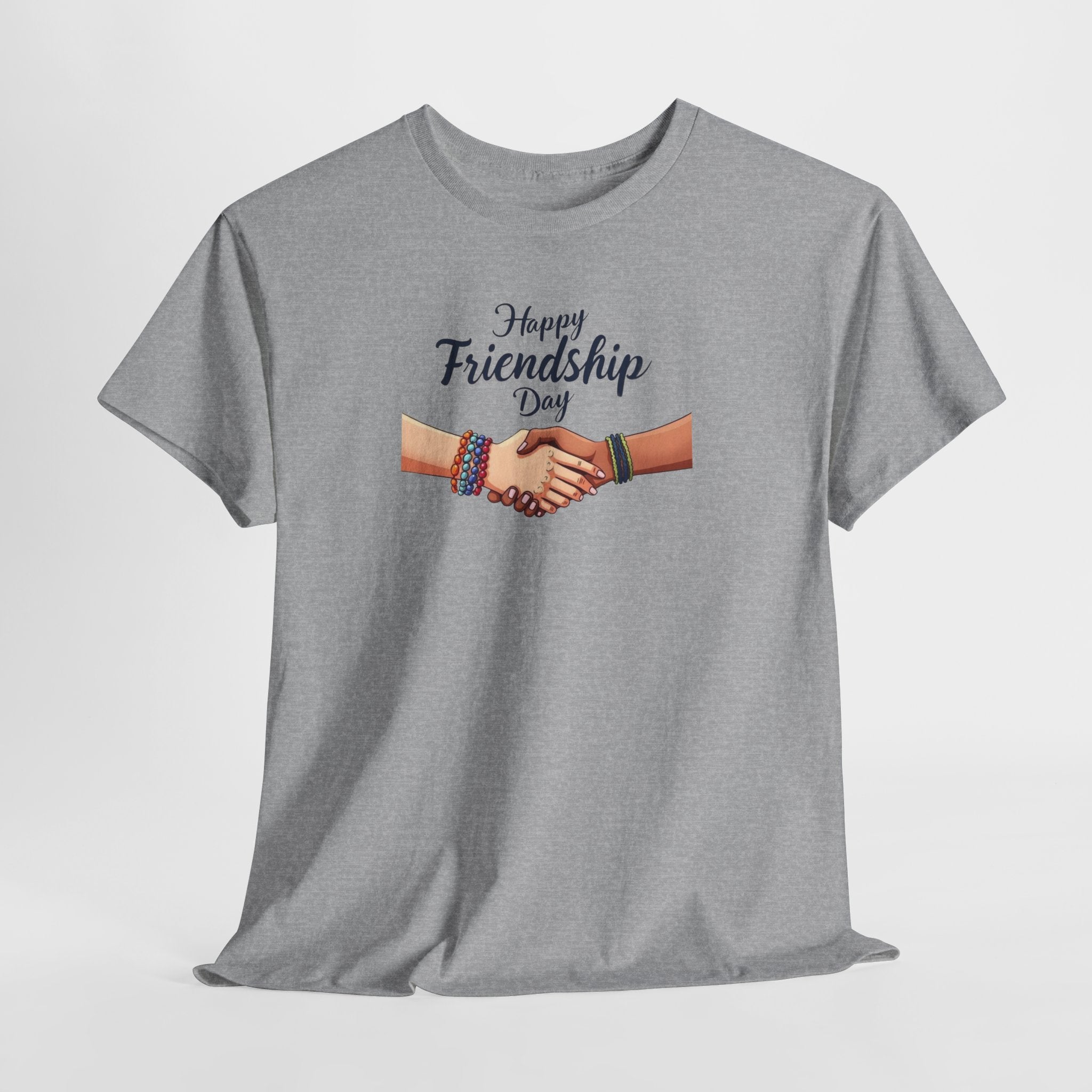 Happy Friendship Day Handshake Tee | Friendship Graphic T-Shirt