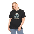 I Survived on Earth Alien Octopus Tee | Space Helmet Illustration