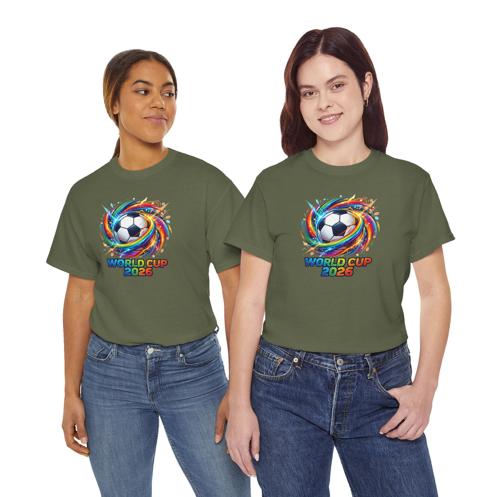 World Cup 2026 Soccer Ball Swirl T-Shirt | Football Tournament Tee
