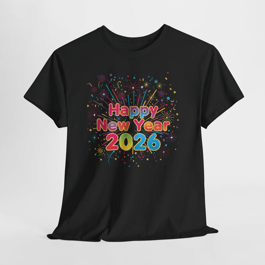 Happy New Year 2026 Unisex Heavy Cotton Tee