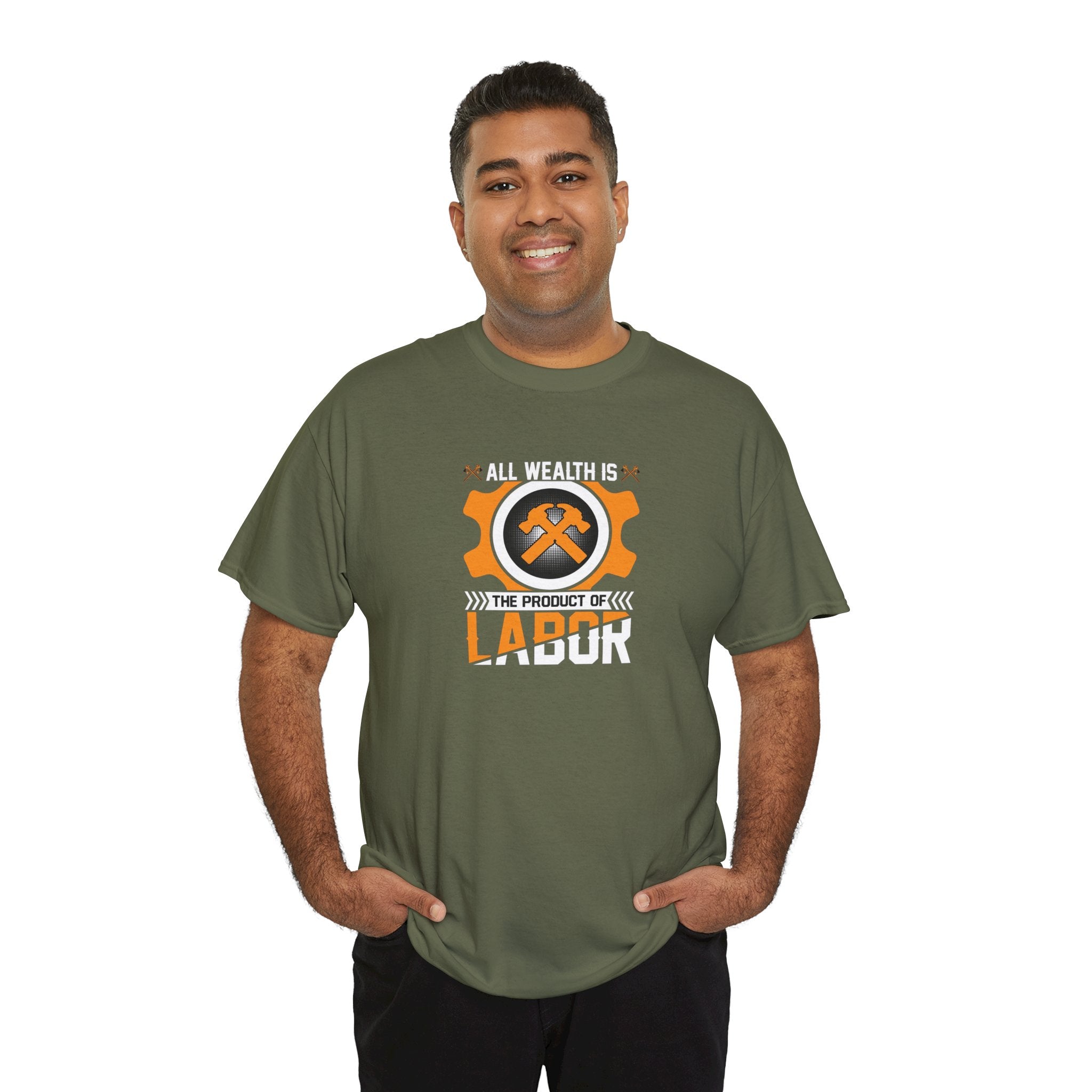 All Wealth Is The Product Of Labor T-Shirt | Mining Tools Graphic Tee