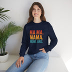 Mama Mama Mom Bro sweatshirt | Mother day Retro stacked text