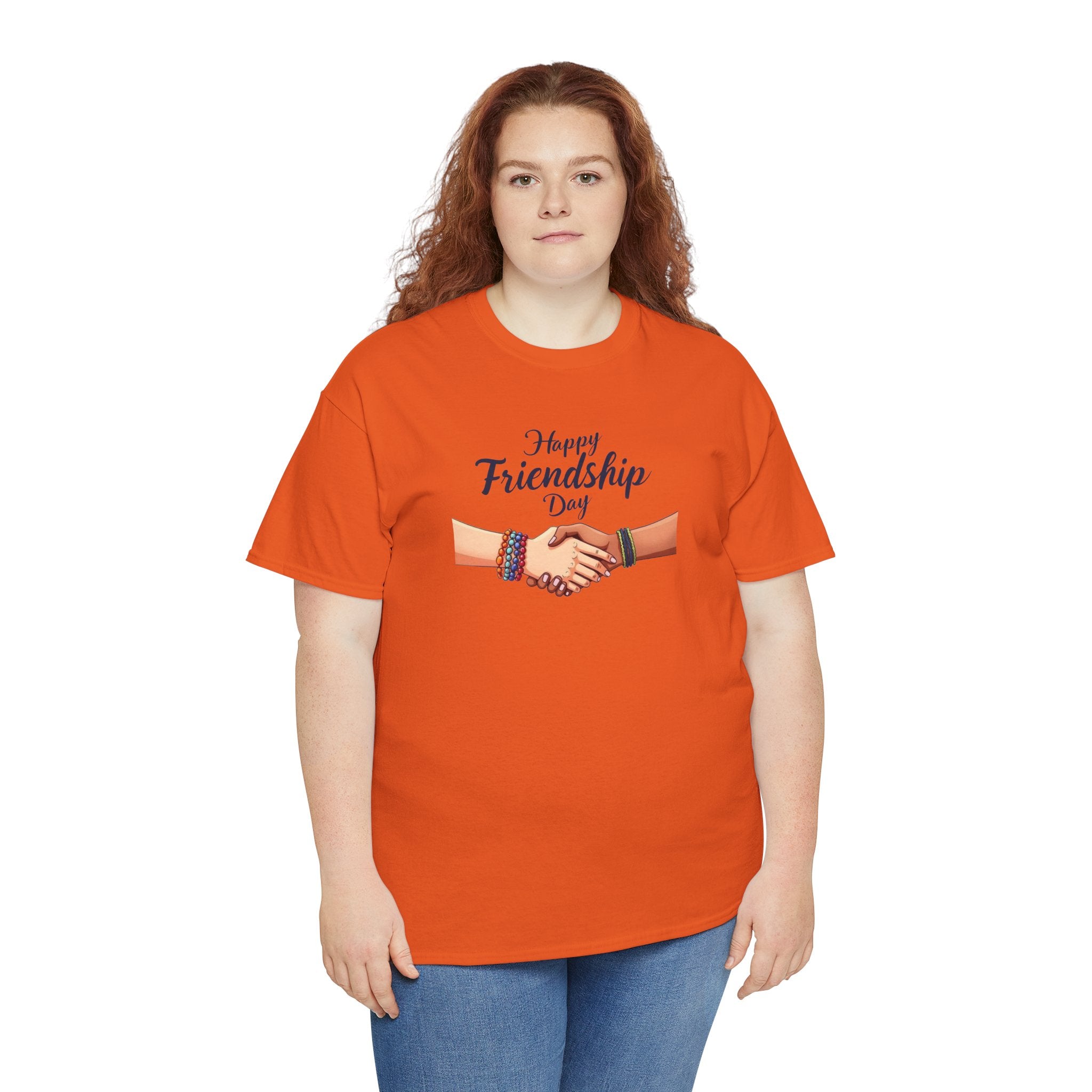 Happy Friendship Day Handshake Tee | Friendship Graphic T-Shirt