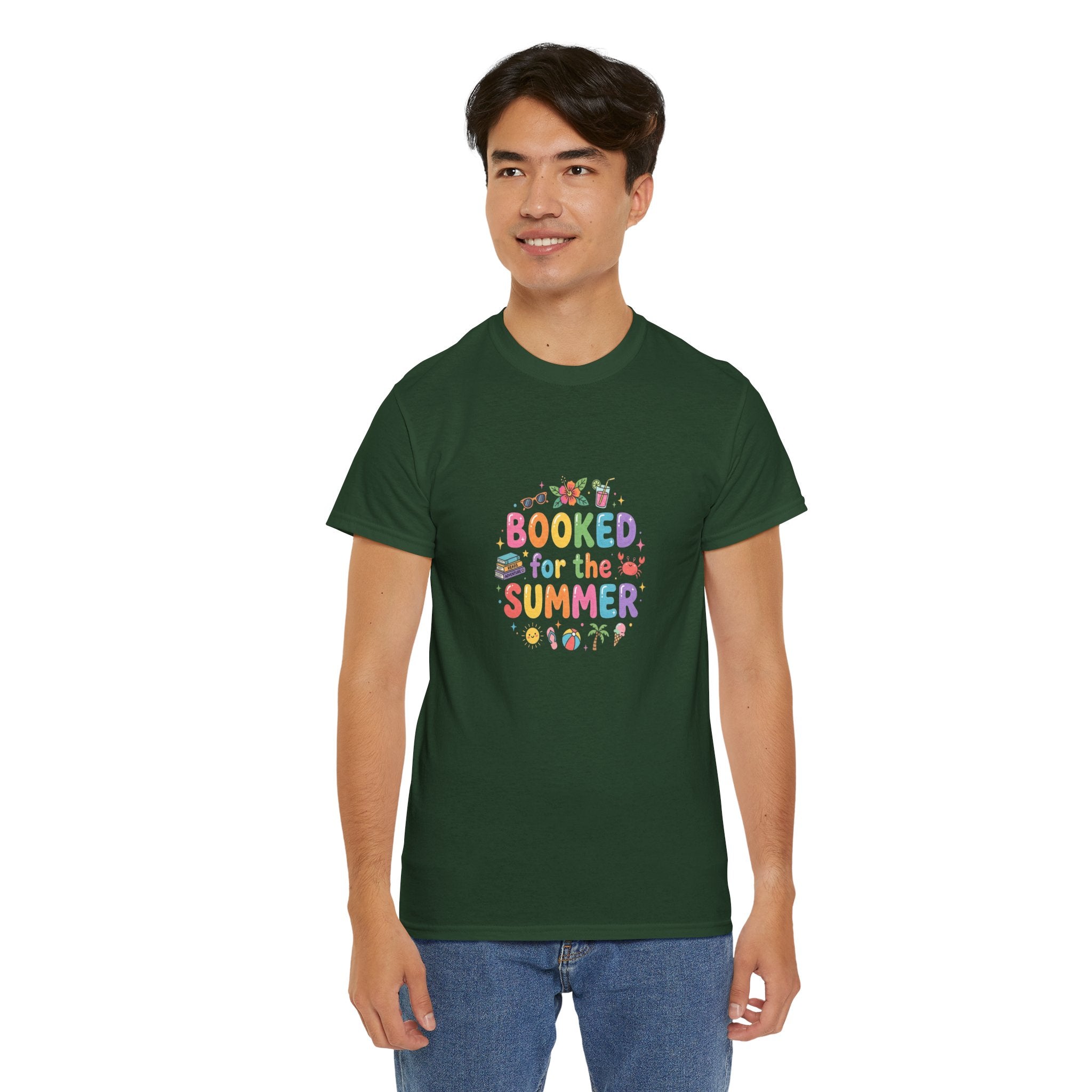 Booked for the Summer T-Shirt | Vacation Reading Tee, Beach Novel Shirt