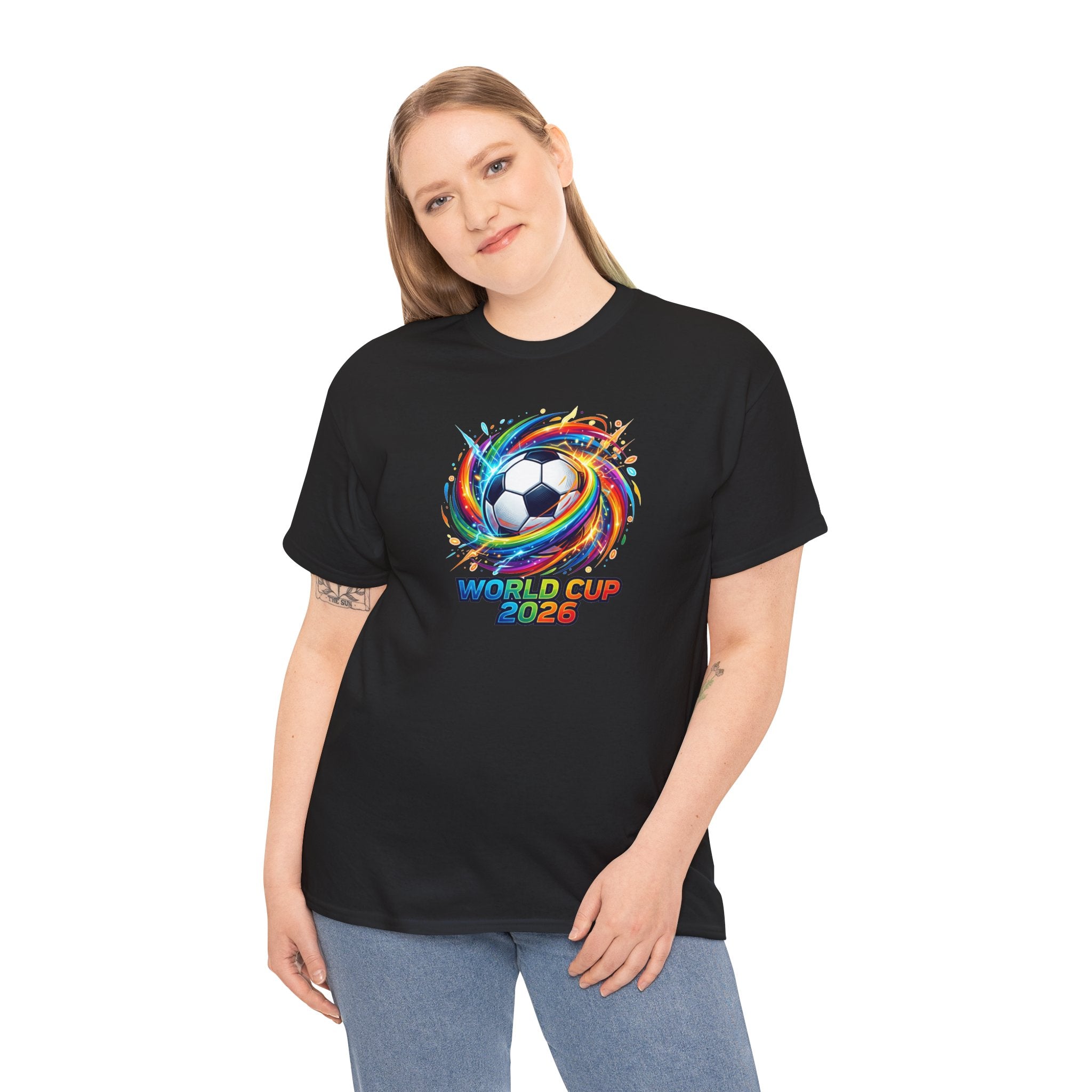 World Cup 2026 Soccer Ball Swirl T-Shirt | Football Tournament Tee