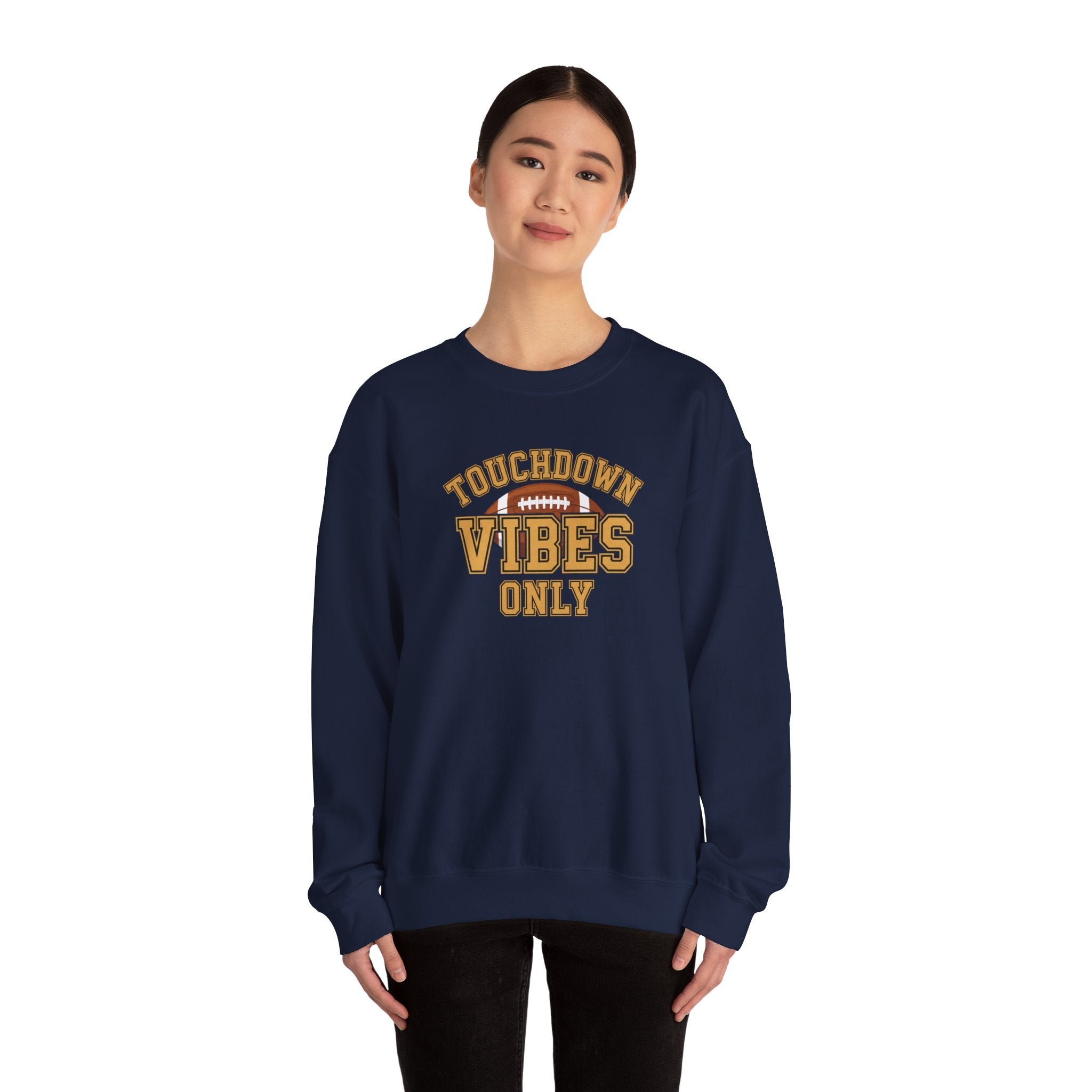 Touchdown Vibes Only Sweatshirt | Football Graphic Crewneck