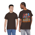 Los Angeles Skyline World Cup 2026 Tee | Soccer Ball City Design