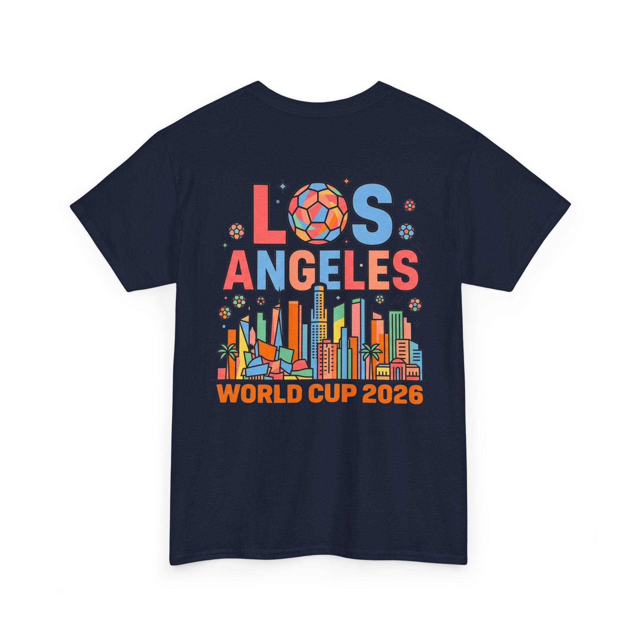 Los Angeles Skyline World Cup 2026 Tee | Soccer Ball City Design
