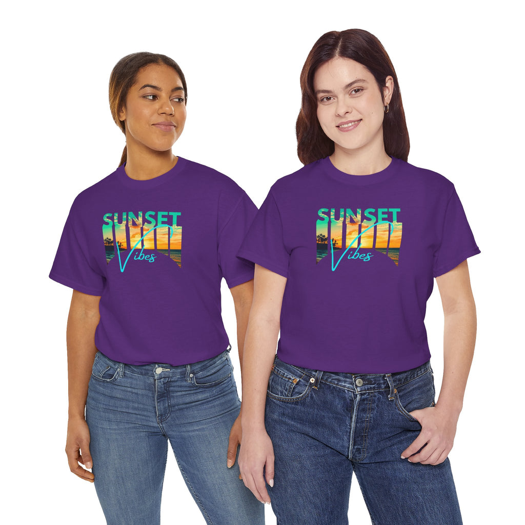 Sunset Vibes Tee | Beach Sunset Graphic T-Shirt