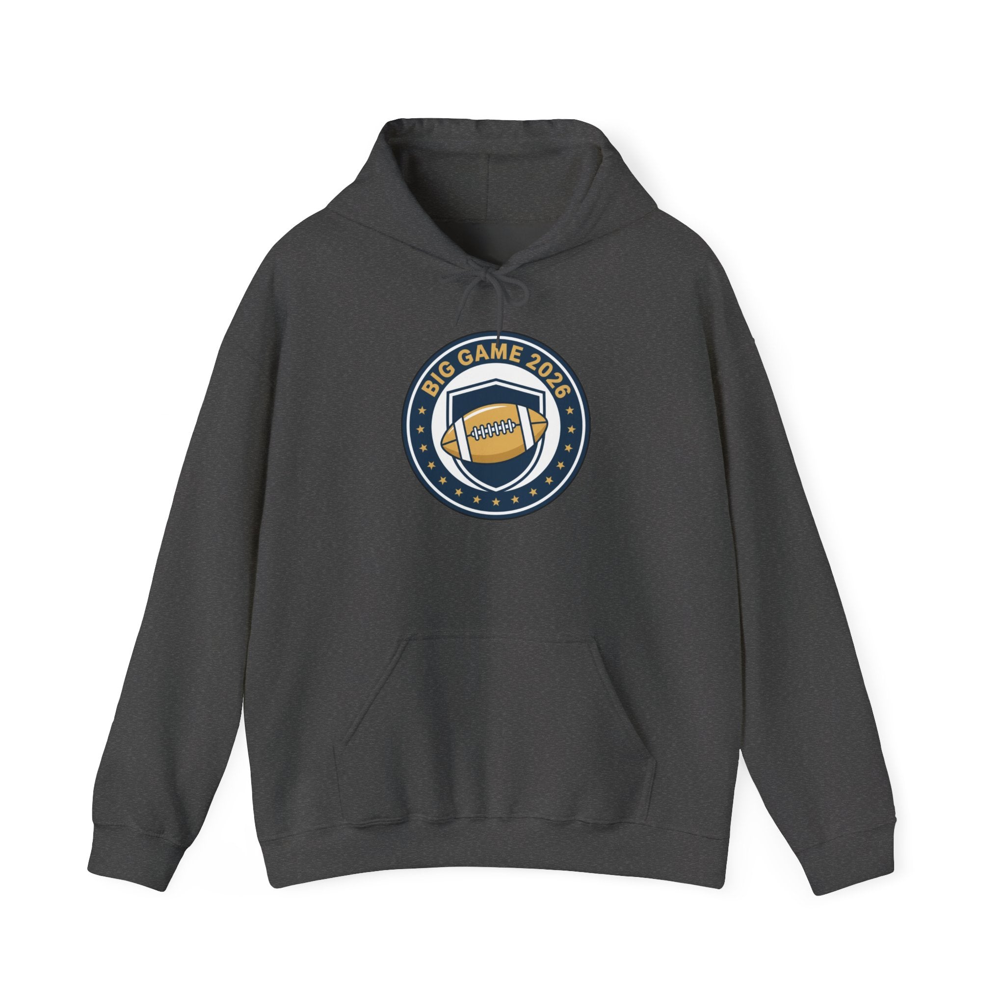 Big Game 2026 Football Badge Hoodie | Sports Logo Apparel