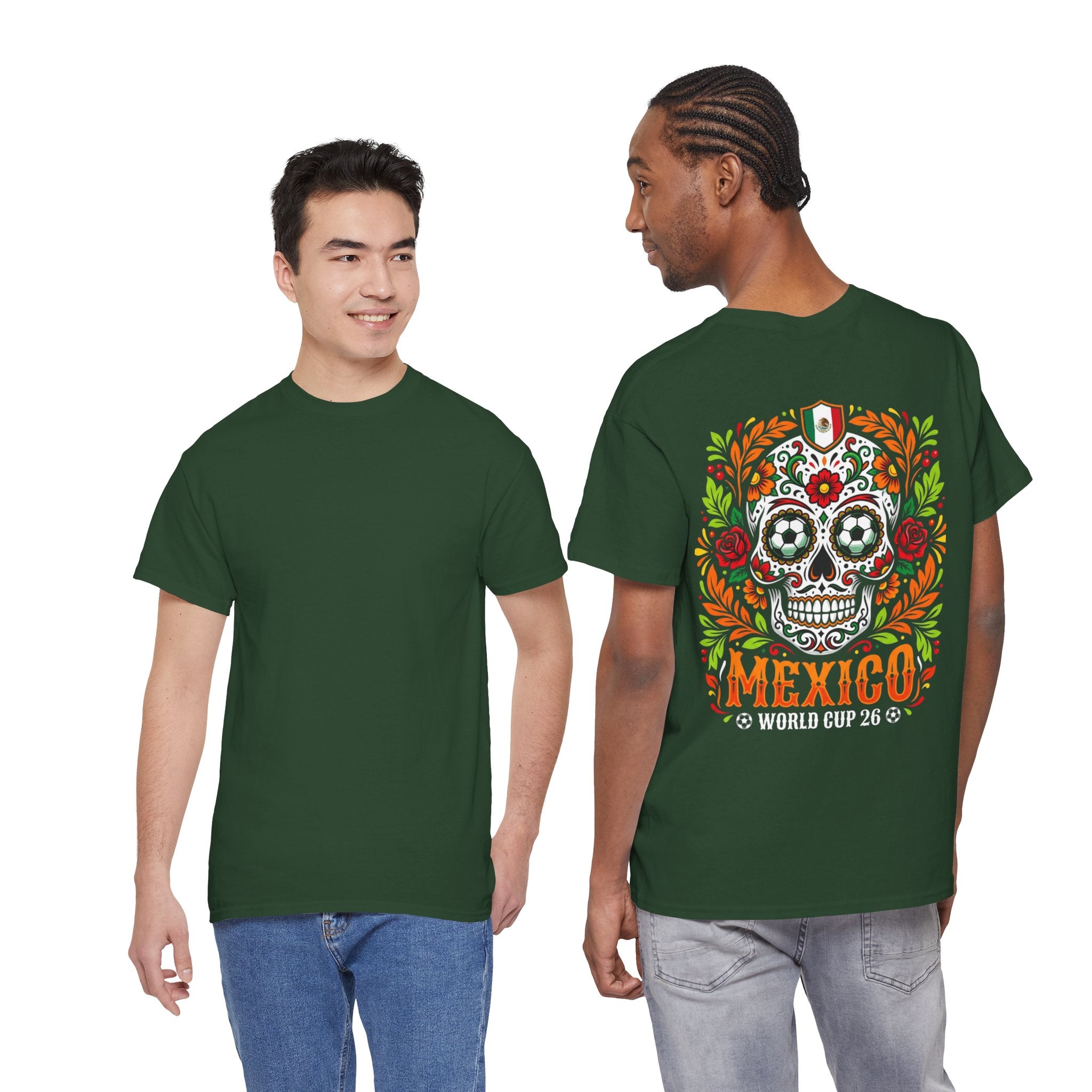 Sugar Skull Mexico World Cup Tee | Day of the Dead Football Shirt